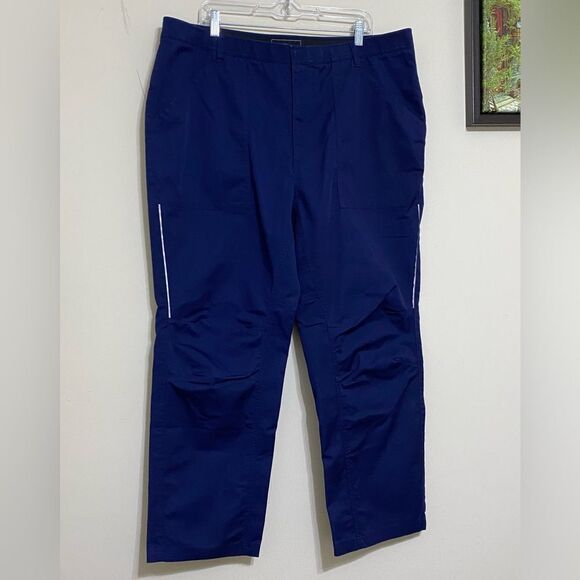 Oobe Work Uniform Pants Blue Navy Reflective Strip Men's Size 40 X 30 - Picture 14 of 14